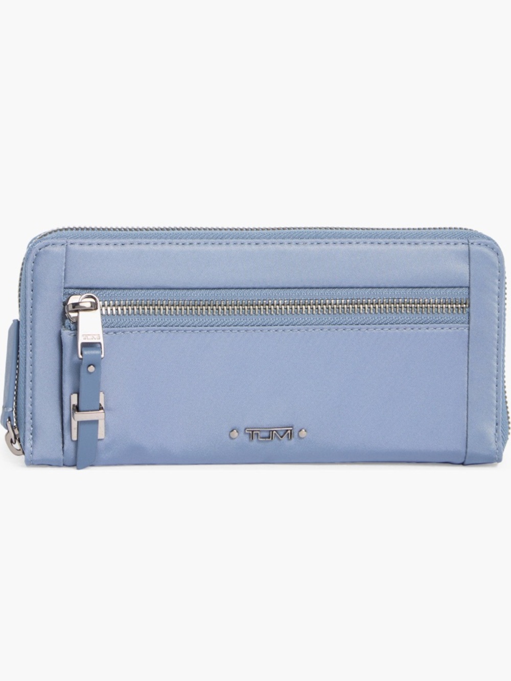 TUMI Zip Around Continental Wallet in Cornflower Blue